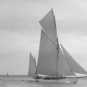 The yawl Aglaia, 1911. Creator: Kirk & Sons of Cowes