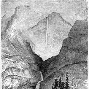 Yosemite Falls, California, 19th century. Artist: Paul Huet