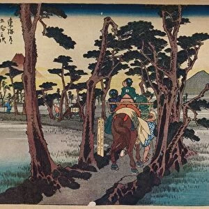 Yoshiwara: Mount Fuji on the Left, 1833-1834, (1930). Creator: Ando Hiroshige