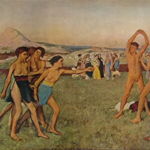 Young Spartans Exercising, c1860, (1932). Artist: Edgar Degas