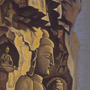 Yungang, 1937. Artist: Roerich, Nicholas (1874-1947)