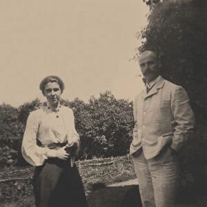 Yuri Alexandrovich Olsufyev (1878-1938) with his wife Sophia Vladimirovna, 1900s