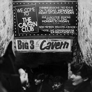 The entrance to the Cavern Club, Liverpool 1964