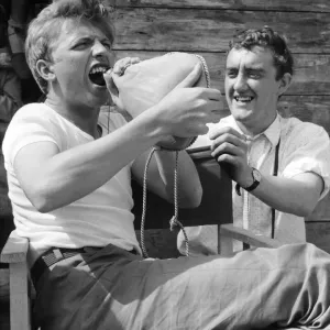 Tommy Steele and Bernard Cribbins Print 1959 Tommy Steele and Bernard Cribbins Print 1959