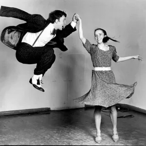 Lindy Hop Print: Jiving Dancers in Swing Dance Lindy Hop Print: Jiving Dancers in Swing Dance