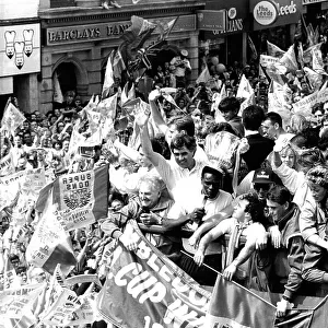 Wimbledon FC F. A. Cup winners bus parade 1988