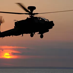 Apache Helicopter at Sea