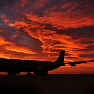 RAF Voyager at Sunrise in the Falkland Islands