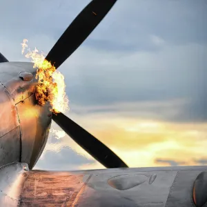 Spitfire Fighter Aircraft Hot Starting Engines