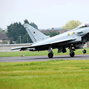 Typhoon Jet Lands at RAF Northolt for Olympics Security Exercise