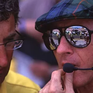 2000 Australian Grand Prix. 35mm Image. Melbourne, Australia, 10-12/3/2000 Jackie Stewart discusses F1 with fellow team boss Eddie Jordan. Portrait. World LAT Photographic Tel: +44 (0) 208 251 3000 Fax: +44 (0) 208 251 3001 E-mai
