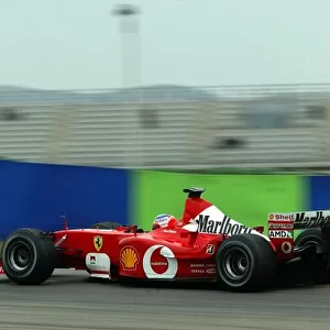 2003 Formula One Testing. Rubens Barichello, Ferrari F203. Valencia, Spain