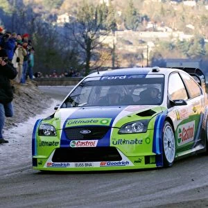 FIA World Rally Championship: Mikko Hirvonen with co-driver Jarmo Lehtinen BP Ford Focus RS WRC 06