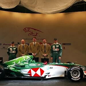 Formula One Launch: L to R, Christian Klien Jaguar R5, Dr