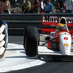 Formula One World Championship: Ayrton Senna McLaren MP4 / 8 took a record sixth Monaco victory and a fifth success there in a row