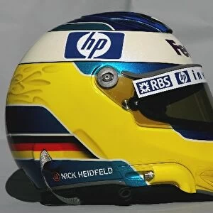 Formula One World Championship: The helmet of Nick Heidfeld Williams