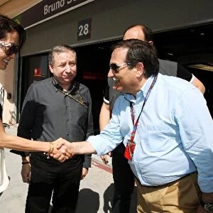 Formula One World Championship: Michelle Yeoh; Jean Todt FIA President; Colin Kolles Hispania Racing F1 Team Team Principal and Jose Ramon Carabante