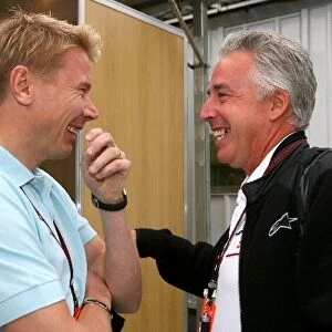Formula One World Championship: Mika Hakkinen with Keith Sutton
