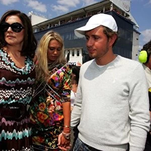 Formula One World Championship: Slavic Ecclestone with daughter Petra and her boyfriend James Stunt