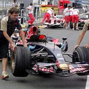 Formula One World Championship: Toro Rosso in the pitlane