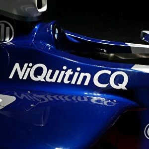 Formula One World Championship: The Williams FW25 will carry sponsorship from the anti-tobacco product NiQuitin CQ following a sponsorship deal