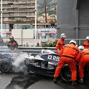 Formula One World Championship: The Williams FW30 of Nico Rosberg Williams after his crash