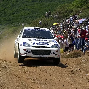 Francois Delecour (FRA) on stage 16 World Rally Championship, Acropolis Rally, 14-17 June 2001