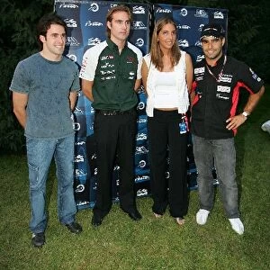 Gonzalo Rodriguez F3000 Awards: Ricardo Zonta Toyota, Bjorn Wirdheim Jaguar Test Driver, Nanni Rodriguez sister of Gonzalo and Zsolt Baumgartner