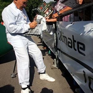 Goodwood Festival of Speed: Sir Stirling Moss signs autographs for fans