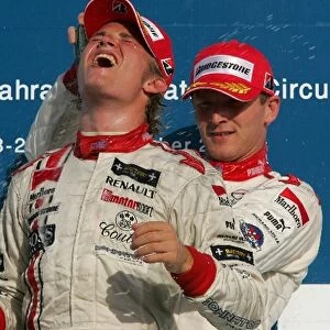 GP2 Series: ART teammates, Nico Rosberg and Alexandre Premat on the podium for race 2