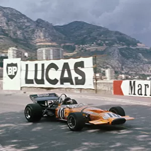Monte Carlo, Monaco. 20-23rd May 1971. Peter Gethin, McLaren M14A Ford. Ref: 71MON16. World Copyright: LAT Photographic