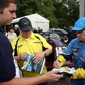 Mount Stuart Classic: Renault test driver Allan McNish signs autographs for the fans