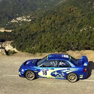 World Rally Championship: Markko Martin Subaru Impreza WRC on stage 2