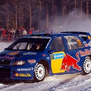 World Rally Championship: Mattias Ekstrom / Tina Thorner Skoda Fabia WRC