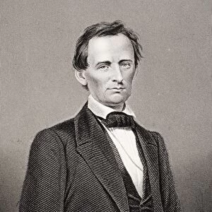 Abraham Lincoln 1809-1865. 16Th President Of The United States 1861-65. From A 19Th Century Print Engraved By D J Pound From A Photograph