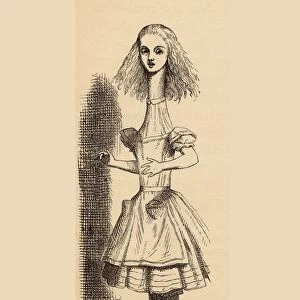 Alice Grows Taller Illustration By John Tenniel From The Book Alicess Adventures In Wonderland By Lewis Carroll Published 1891