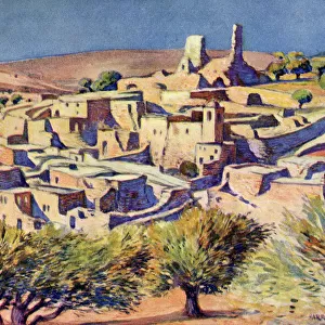 The Biblical Village Of Bethany, Near Jerusalem, Palestine Home Of Martha, Mary And Lazarus. From A Book Of Modern Palestine By Richard Penlake Published C. 1910