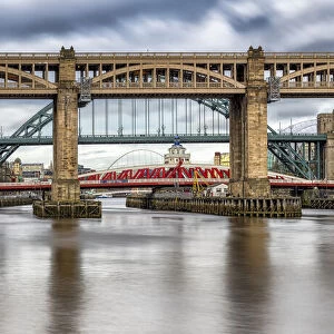Bridges across River Tyne, Newcastle Upon Tyne, Tyne and Wear, England