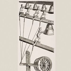 Chimes Of The Clock Of St. Lambert In Liege Belgium From 19Th Century Book