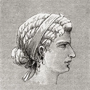 Cleopatra VII Philopator, 69 BC - 30 BC. Queen of the Ptolemaic Kingdom of Egypt. From Cassells Illustrated Universal History, published 1883