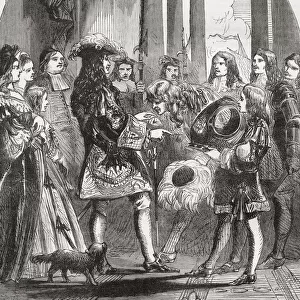 After he was deposed in the Glorious Revolution of 1688, James II went into exile in France, where he was welcomed by his cousin Louis XIV. Louis was at war with William of Orange, James replacement on the throne of England and Scotland, and encouraged James to travel to Ireland, which still recognised him as its king. James II and VII, 163O -1701. King of England and King of Ireland as James II, and King of Scotland as James VII. Louis XIV, 1638 - 1715, aka Louis the Great (Louis le Grand) or the Sun King (le Roi Soleil). King of France. From Cassells Illustrated History of England, published c. 1890