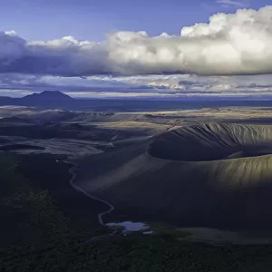 An extinct volcano in the Lake Myvatn region, Iceland