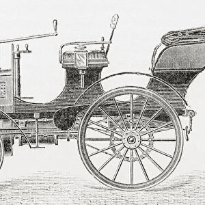 The first car built by the Daimler Company at Coventry, England. From Motors and Motor-Driving, published 1906