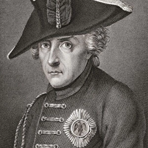 Frederick II, King of Prussia, 1712 - 1786. Known as Frederick the Great. After a 19th century engraving