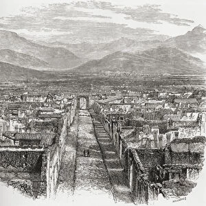General View Of Pompeii, Naples, Italy In The Late 19Th Century. From Italian Pictures Published 1895