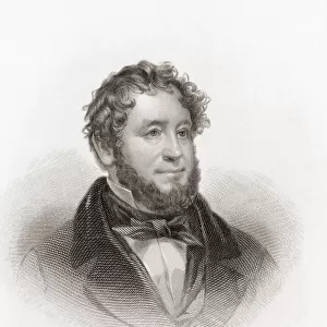 George Pope Morris, 1802 - 1864. American editor, poet, and songwriter. His song, Woodman, Spare That Tree, adapted from his poem The Oak, was published in 1837. It is still occasionally quoted by environmentalists. After a work by Charles Loring Elliot