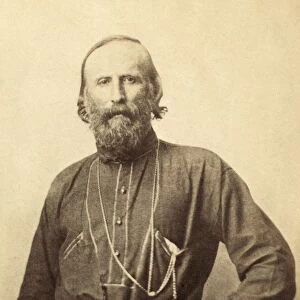 Giuseppe Garibaldi 1807 To 1882. Italian Soldier Who Played Central Role In Unification Of Italy. From A 19Th Century Photograph
