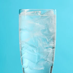 Very Full Glass Of Water With Ice
