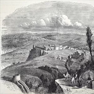 Illustration depicting a view of Bethlehem