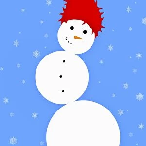 Illustration Of A Snowman